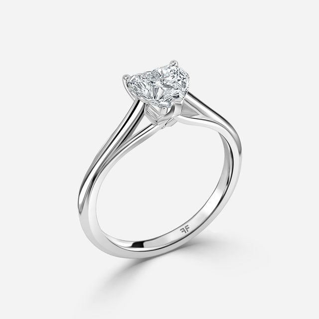 Olina White Gold Modern Engagement Ring