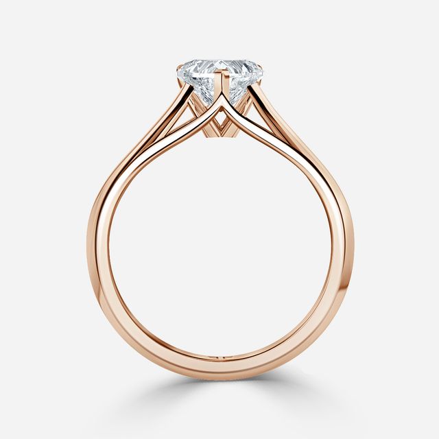 Olina Rose Gold Modern Engagement Ring