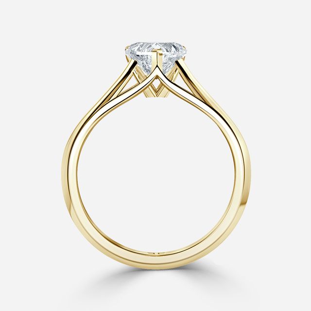 Olina Yellow Gold Solitaire Engagement Ring