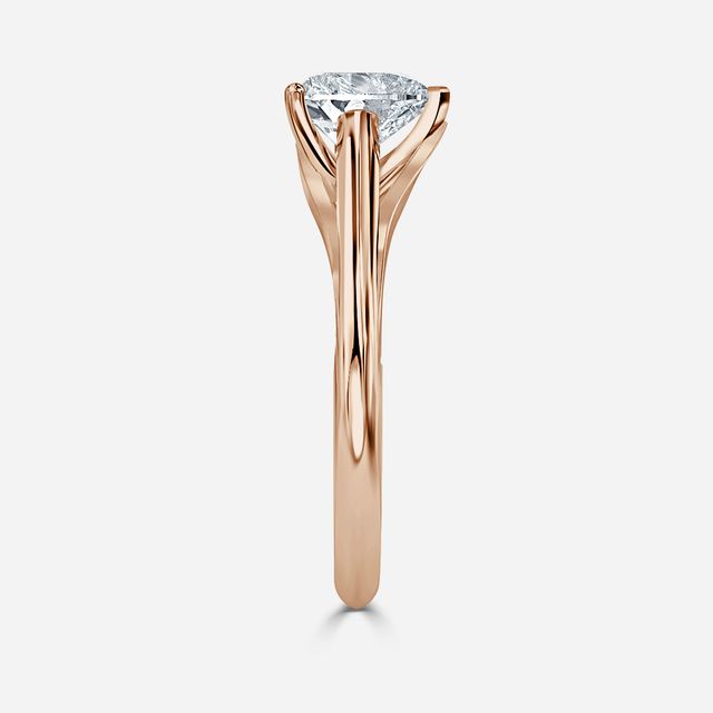 Olina Rose Gold Modern Engagement Ring