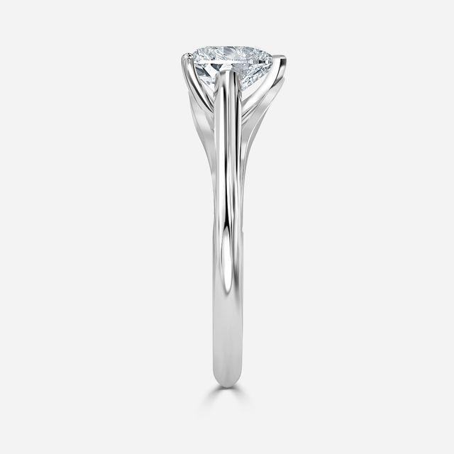 Olina White Gold Modern Engagement Ring