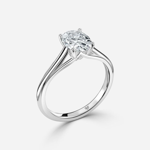 Olina Platinum Solitaire Engagement Ring