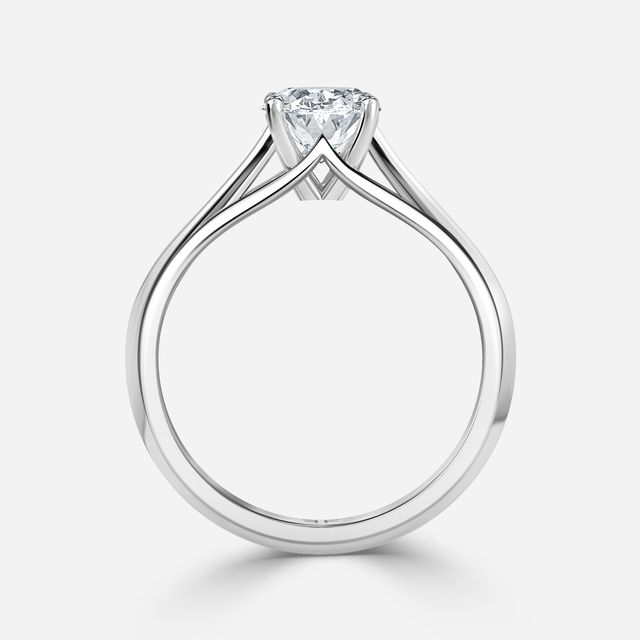 Olina Platinum Solitaire Engagement Ring