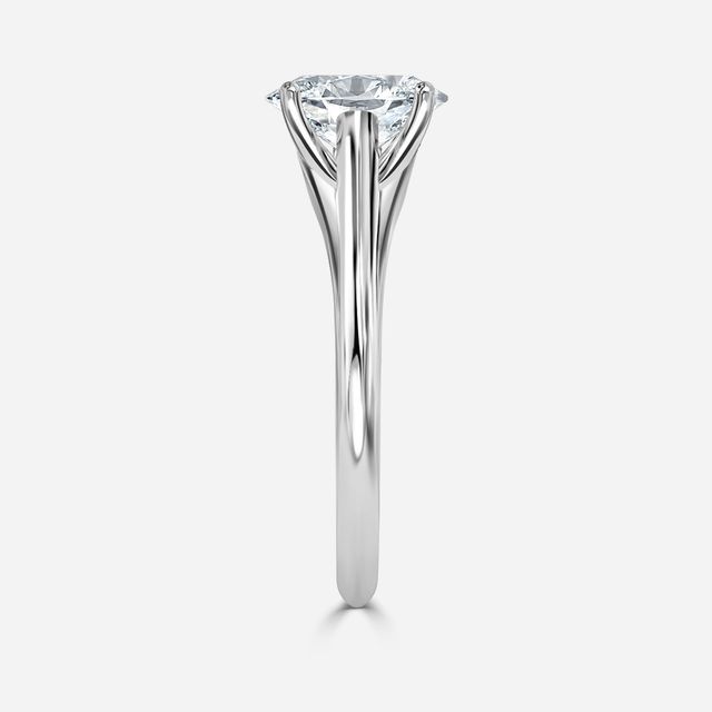 Olina Platinum Solitaire Engagement Ring