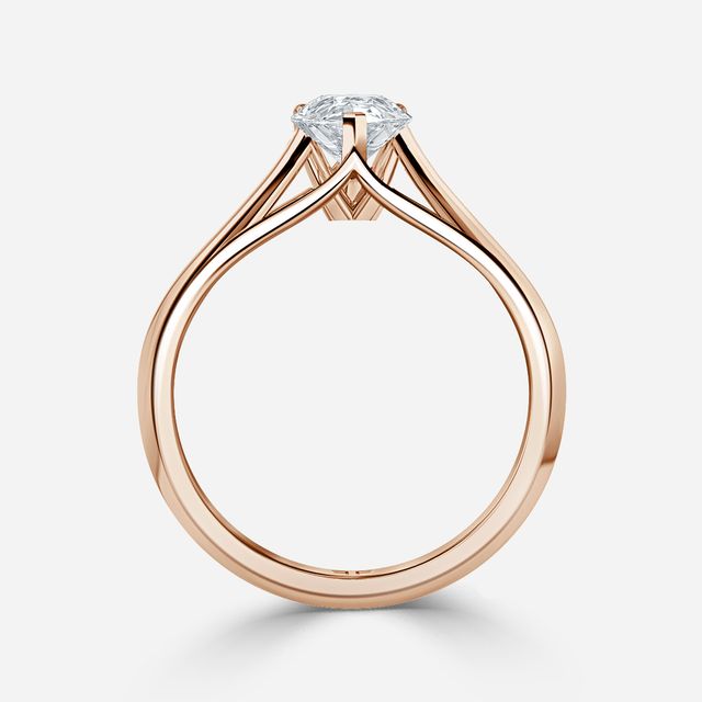 Olina Rose Gold Modern Engagement Ring