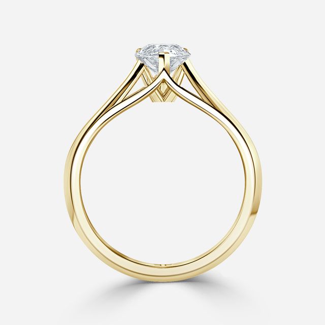 Olina Yellow Gold Solitaire Engagement Ring