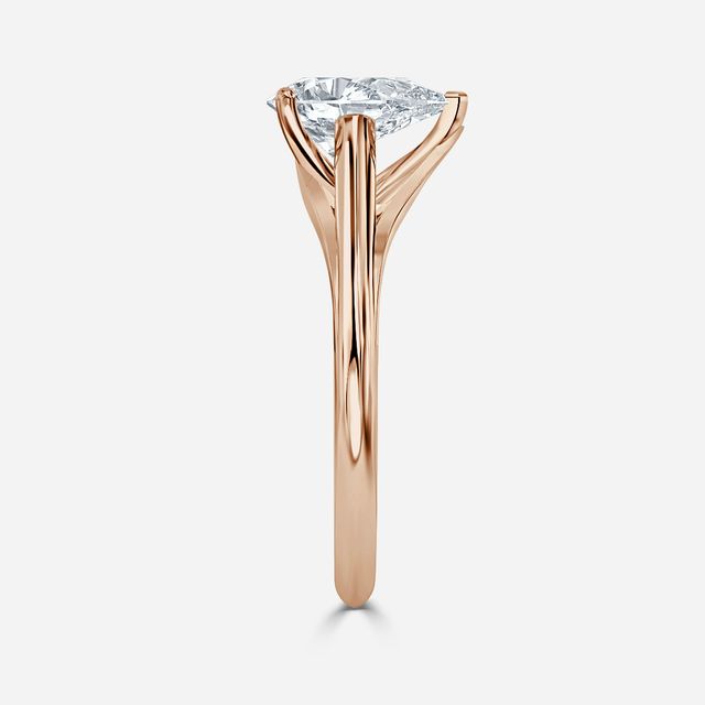 Olina Rose Gold Modern Engagement Ring