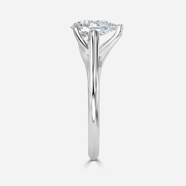 Olina Platinum Modern Engagement Ring