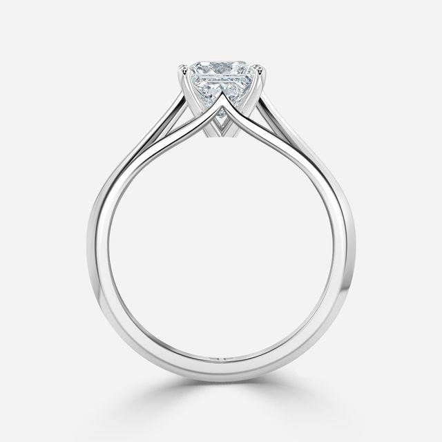 Olina White Gold Solitaire Engagement Ring