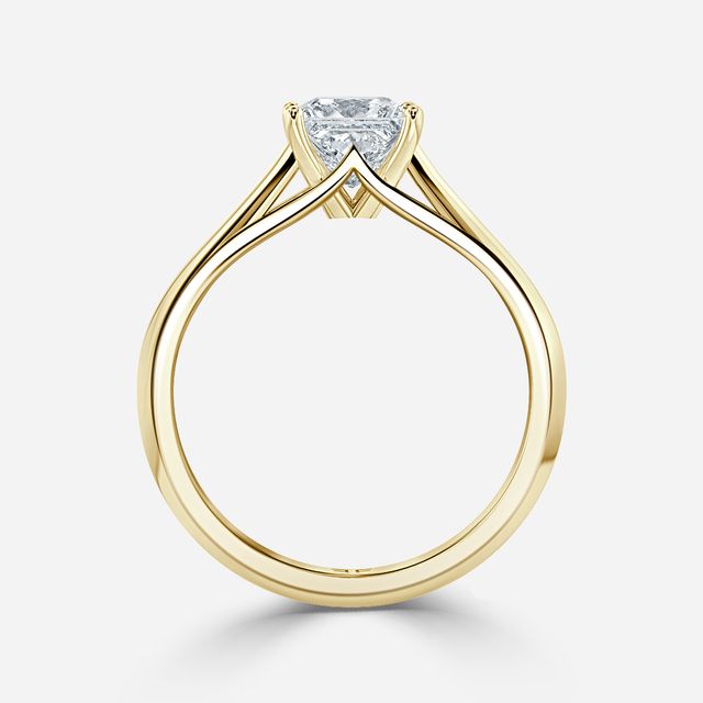 Olina Yellow Gold Solitaire Engagement Ring