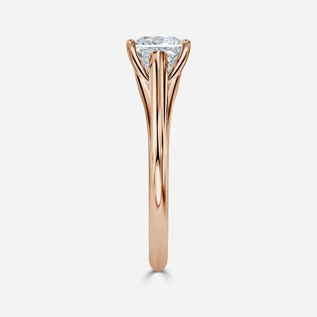 Olina Rose Gold Modern Engagement Ring
