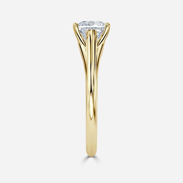 Olina Yellow Gold Solitaire Engagement Ring