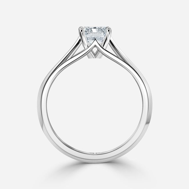 Olina Platinum Modern Engagement Ring