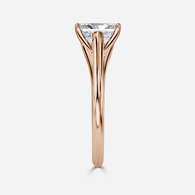 Olina Rose Gold Modern Engagement Ring
