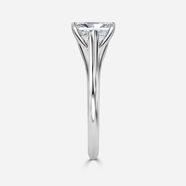 Olina Platinum Modern Engagement Ring