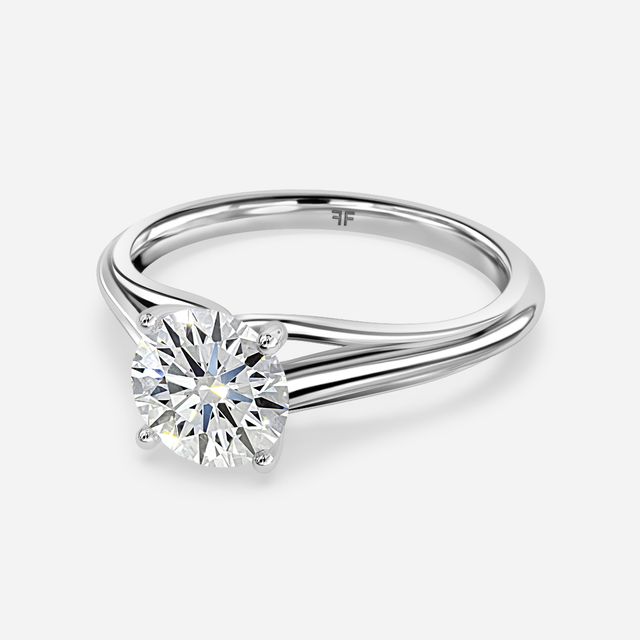 Olina Platinum Solitaire Engagement Ring