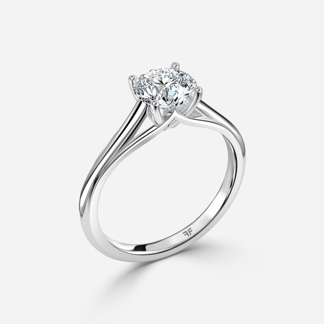 Olina Platinum Solitaire Engagement Ring