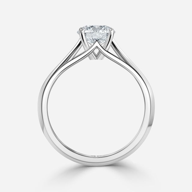 Olina Platinum Solitaire Engagement Ring