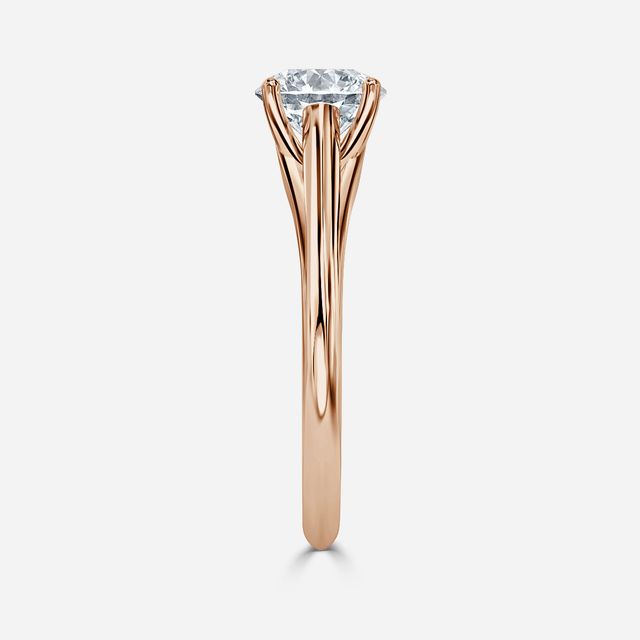 Olina Rose Gold Modern Engagement Ring
