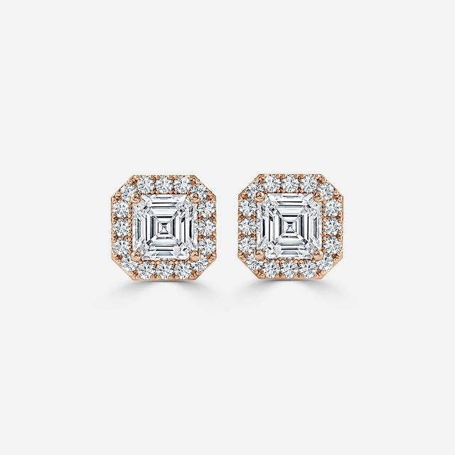 Flur Asscher Diamond In Rose Gold