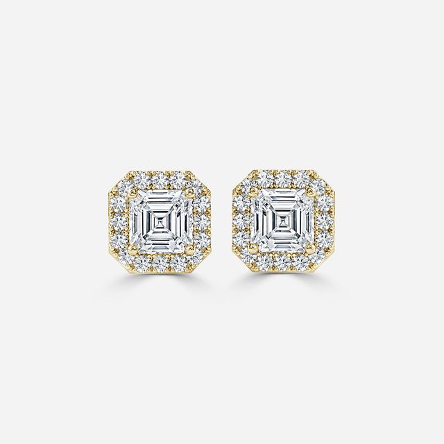 Flur Asscher Diamond In Yellow Gold