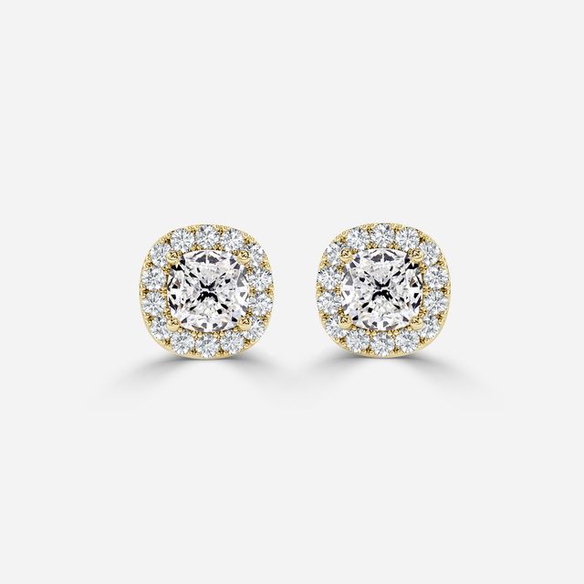 Flur Cushion In Yellow Gold