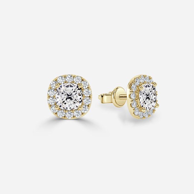 Flur Cushion In Yellow Gold