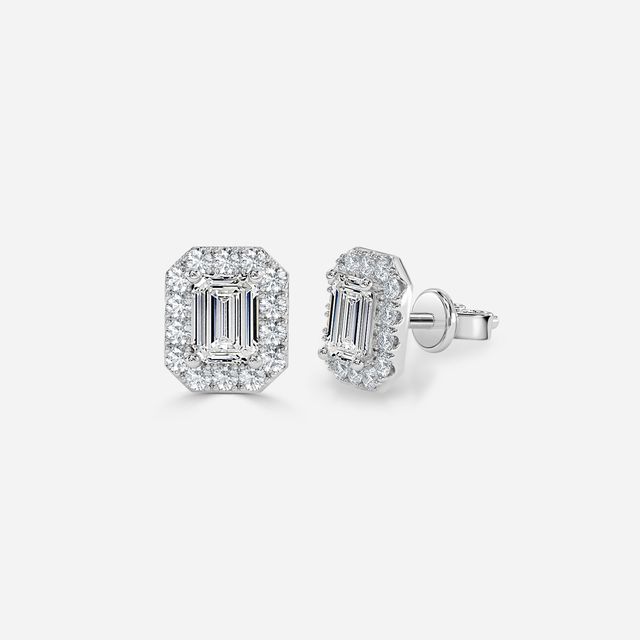 Flur Emerald Diamond In White Gold