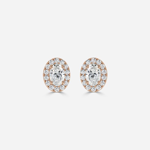 Flur Oval Diamond In Rose Gold