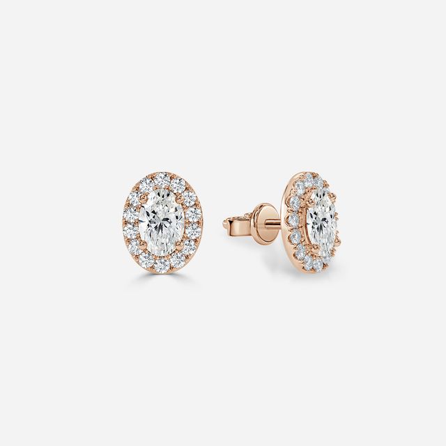 Flur Oval Diamond In Rose Gold
