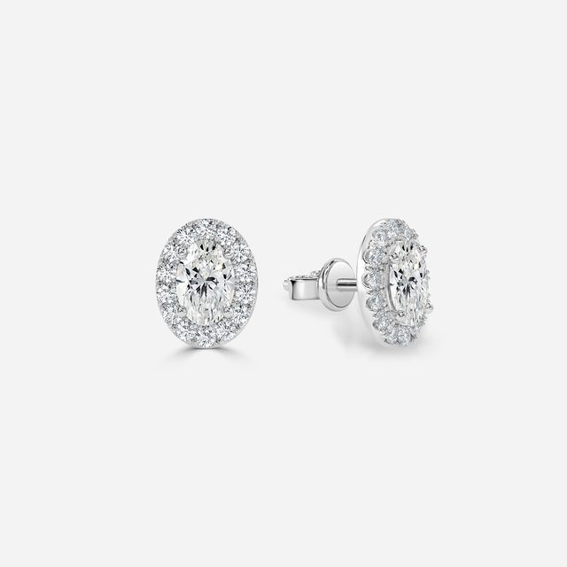 Flur Oval Diamond In White Gold