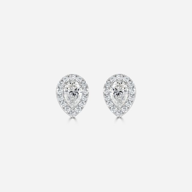 Flur Pear Diamond In White Gold