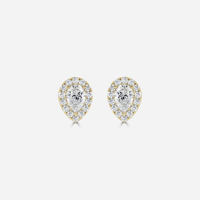 Flur Pear Diamond In Yellow Gold
