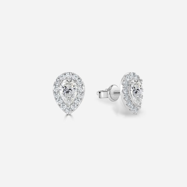 Flur Pear Diamond In White Gold