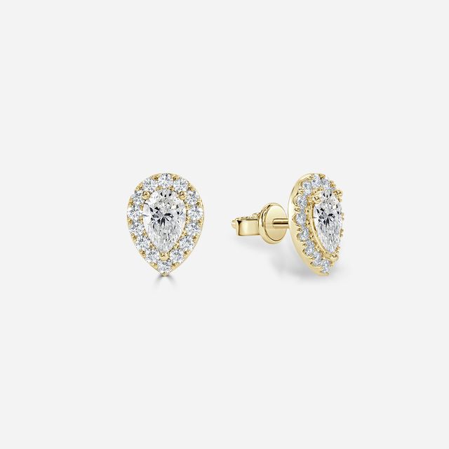 Flur Pear Diamond In Yellow Gold