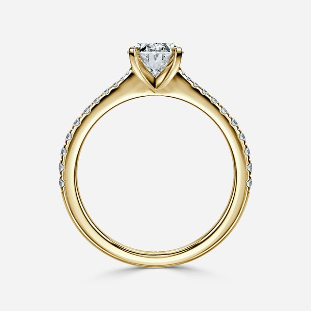 Firefly Yellow Gold Engagement Ring