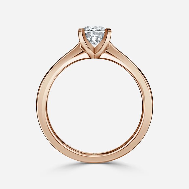 Firefly Rose Gold Solitaire Engagement Ring
