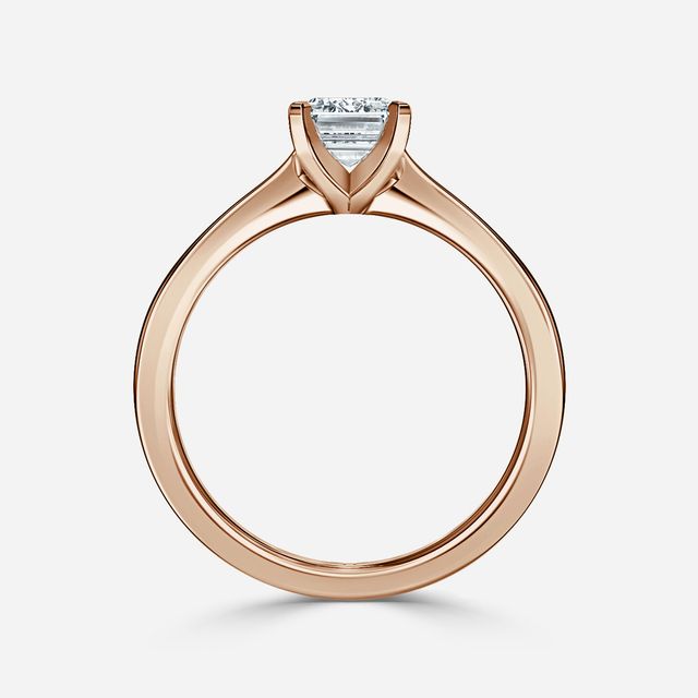 Firefly Rose Gold Solitaire Engagement Ring