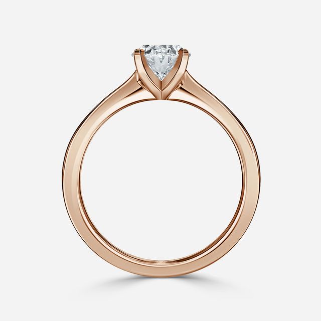 Firefly Rose Gold Solitaire Engagement Ring