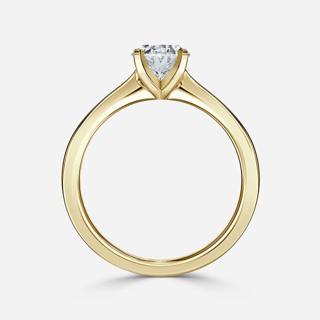 Firefly Yellow Gold Solitaire Engagement Ring