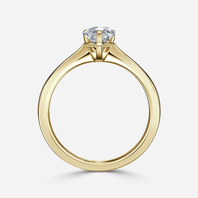 Firefly Yellow Gold Solitaire Engagement Ring
