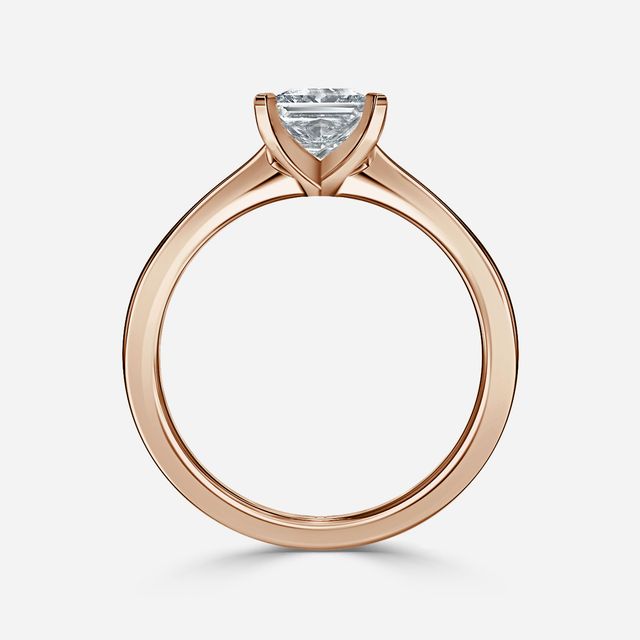 Firefly Rose Gold Solitaire Engagement Ring
