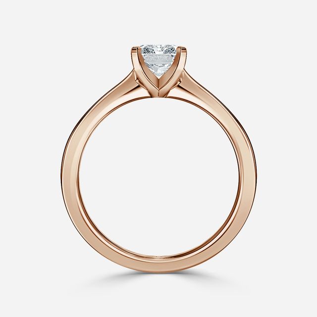 Firefly Rose Gold Solitaire Engagement Ring