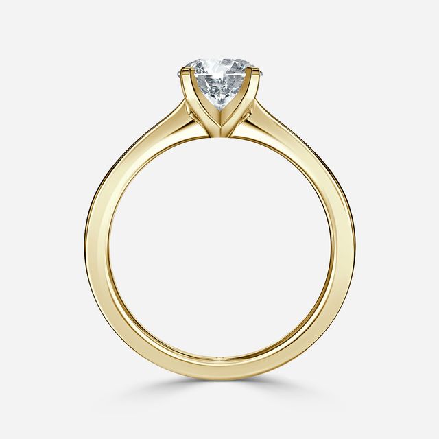 Firefly Yellow Gold Solitaire Engagement Ring