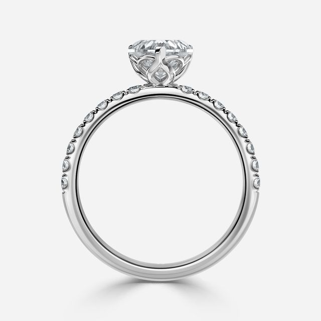 Jenner Pave White Gold Engagement Ring
