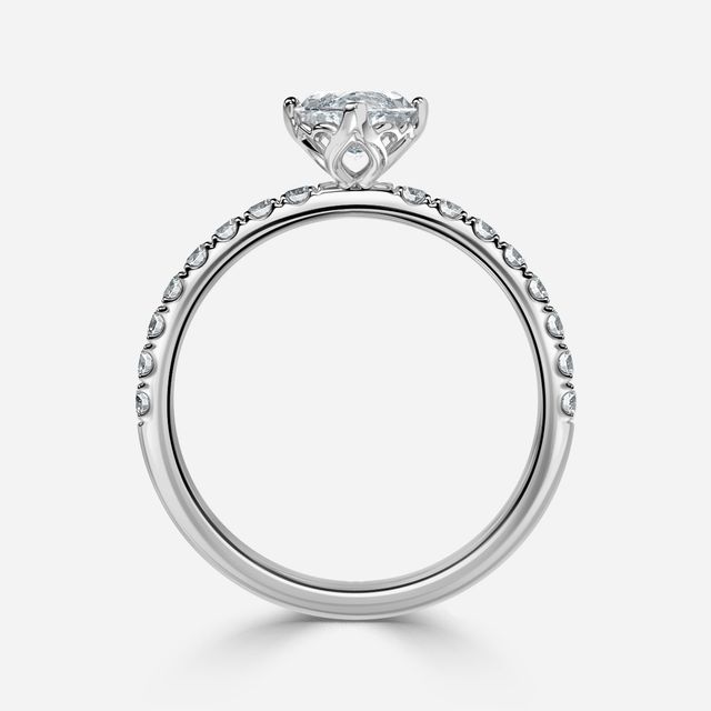 Jenner Pave White Gold Engagement Ring