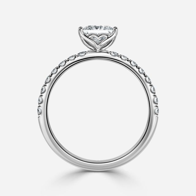 Jenner Pave White Gold Engagement Ring