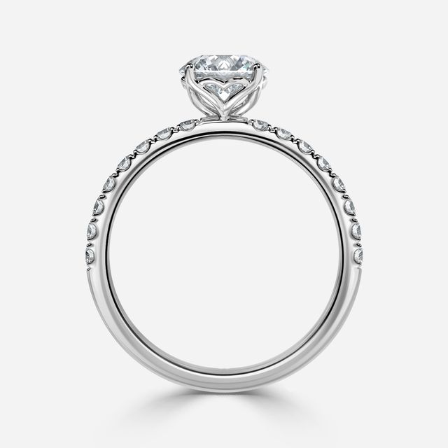 Jenner Pave White Gold Engagement Ring