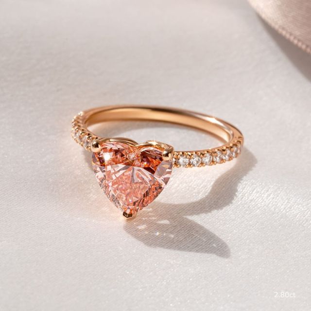 Jenner Pave Rose Gold Engagement Ring