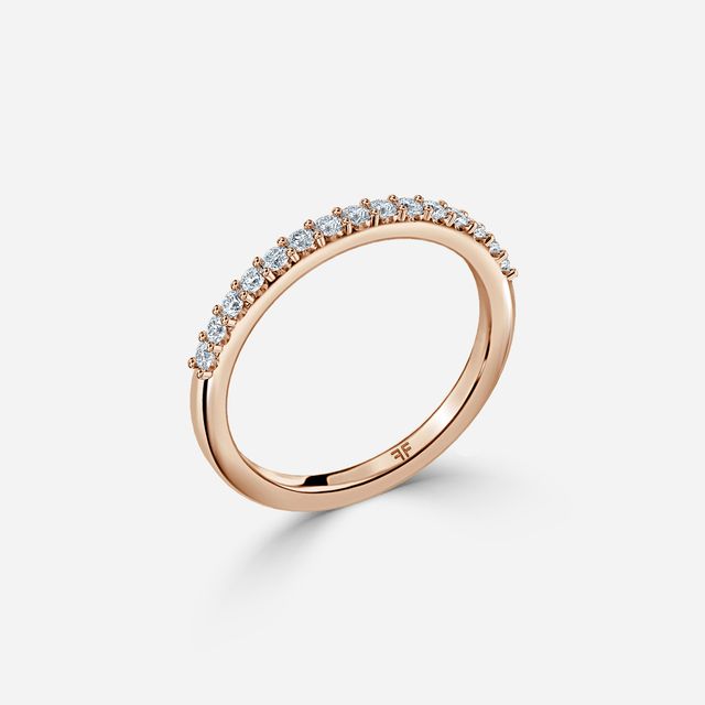 Vaze 1.70mm Wedding Ring In Rose Gold